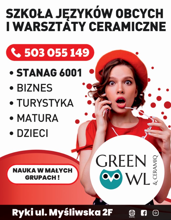 GREEN OWL - kursy językowe PUŁAWY kursy językowe PUŁAWY